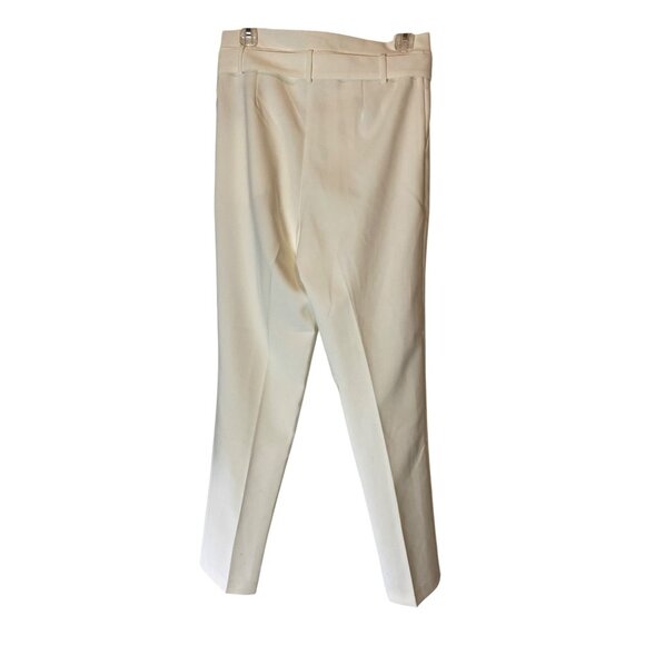 HAVE Los Angelos White Straight-Leg Trousers With Tie Waist Medium - Picture 3 of 11